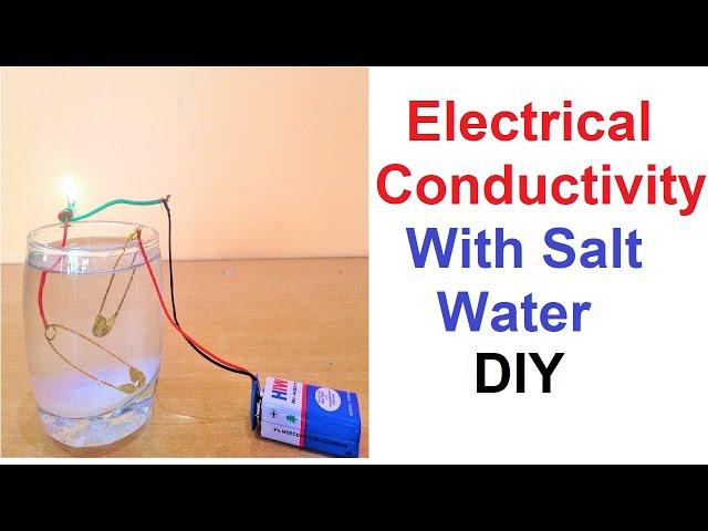 electrical conductivity with salt water working model | school science exhibition project