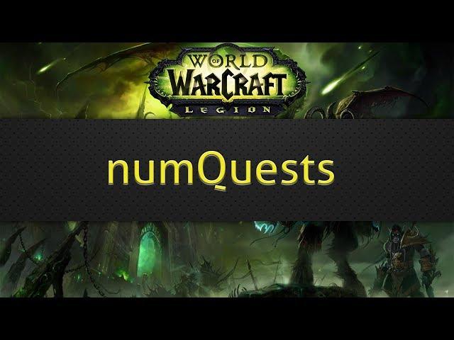 numQuests (WoW addon)
