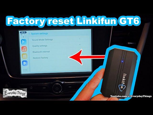 How to Factory reset Linkifun GT6 Android 12 Smart AI Box