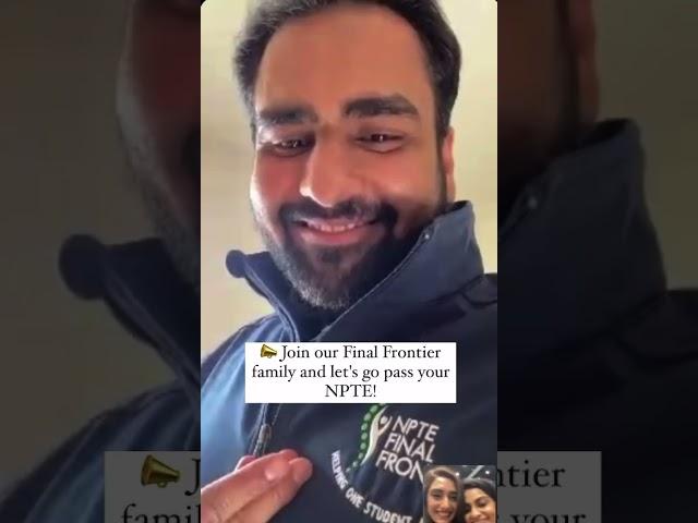 Join our Final Frontier family and let's go pass your NPTE! #APTACSM #dpt #npteprep #physio #pta #pt