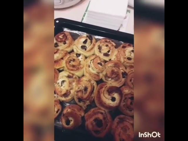 Булочки сдобные с творогом и изюмом#домашняявыпечка#булочки # рецепты
