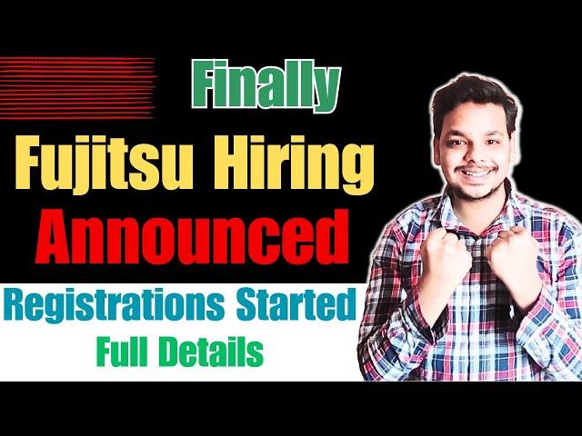 Finally Fujitsu Hiring Announced | OFF Campus Drive | 2024 | 2023 | 2022 Batch | Fresher Jobs