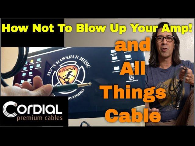 How Not To Blow Up Your Amp! (and All Things Cable) Cordial Cables "Out of the Box!"