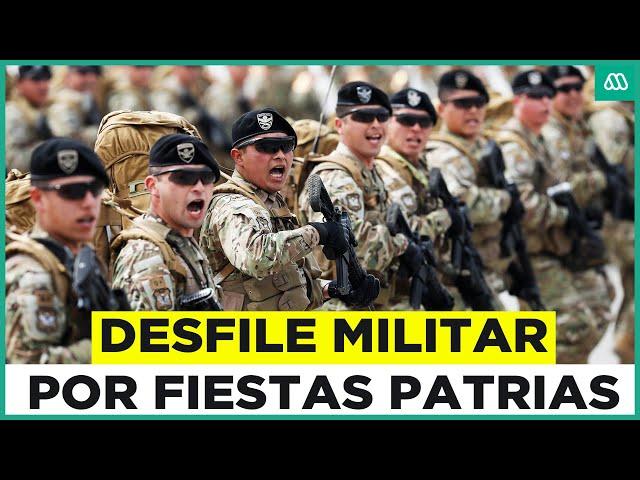 El tradicional desfile de Fuerzas Armadas por Valparaíso en celebración de Fiestas Patrias