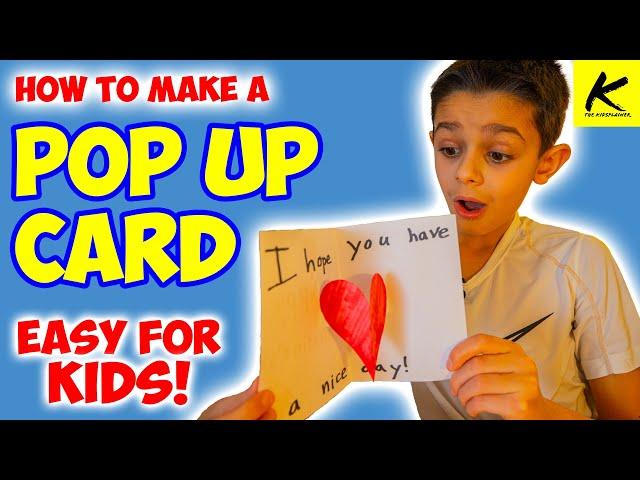 How to MAKE a POP UP CARD!! - (Easy for Kids!)