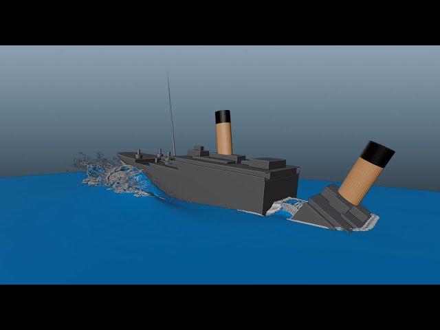 titanic 1997 fluid simulation test