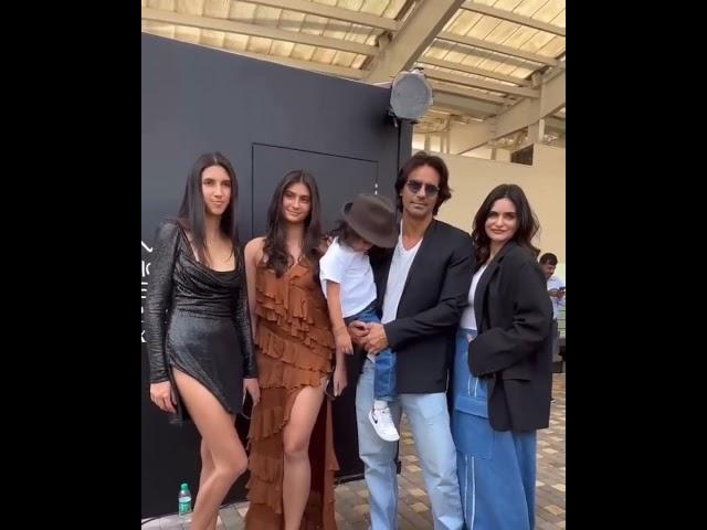 Actor Arjun Rampal spotted with his girls, son and wife