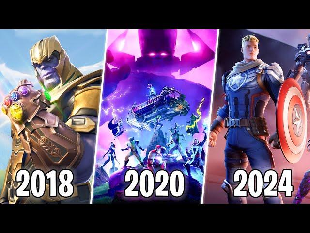 All Fortnite x Marvel Trailers and Cinematics (2018 - 2024)