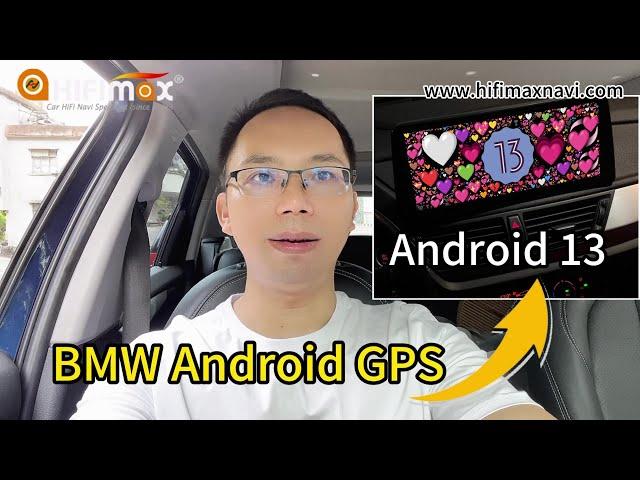 Hifimax BMW Android 13 GPS Navigation Screen Apple CarPlay Android Auto Google Maps WAZE Netflix!