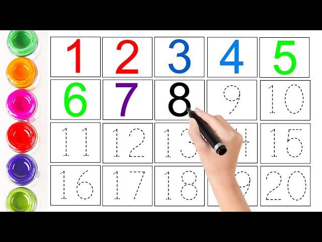 123 Numbers | 1234 Number Names | 1 To 20 Numbers Song | 12345 learning for kids | Counting Numbers