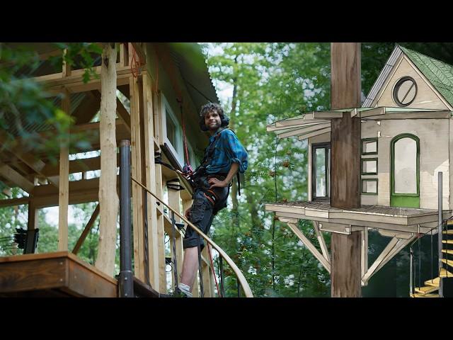 The Challenge! No Plastics (Tree) House Wrap - Part 11 - Building A Treehouse In A Beautiful Forest