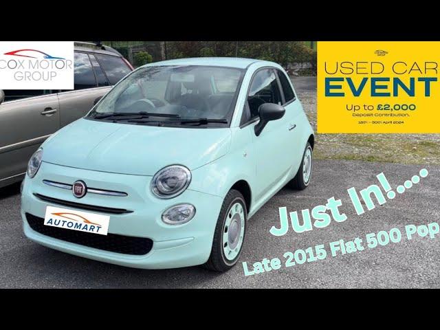 Just Arrived! 2015 “Smooth Mint” Fiat 500 Pop | Kendal Automart