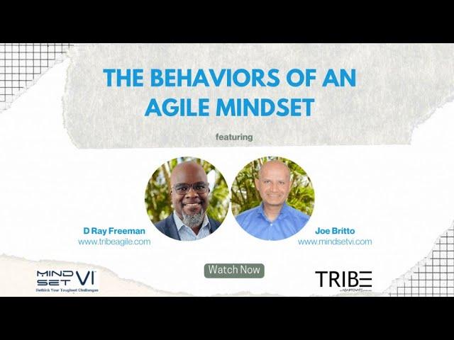 'The Behaviors of an Agile Mindset' with D Ray Freeman and Joe Britto