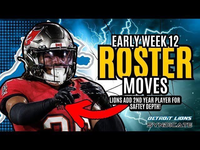 Detroit Lions ANNOUNCE More ROSTER MOVES To BEGIN WEEK 12!