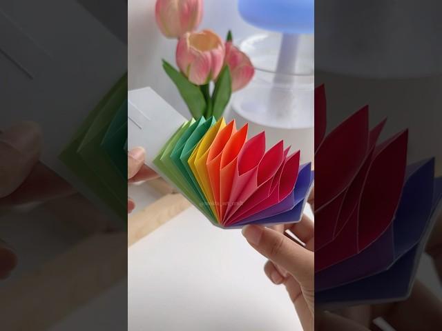 Colorful Rainbow Card Holder #shorts #art #diy #craft #youtubeshortsfeatures