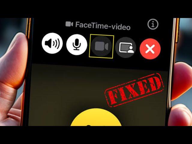 How To Fix Facetime camera not working iphone ||  facetime camera not working in iphne