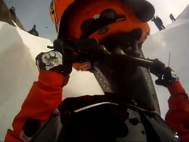 Snowmobile accident and triple fail