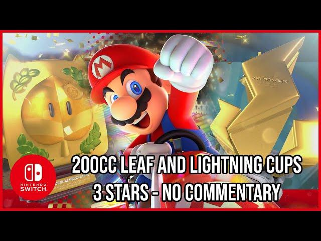 Mario Kart 8 Deluxe Longplay - 3 star 200cc Leaf and Lightning Cups - No Commentary