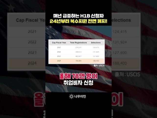 미국 취업비자 성공 확률은? #미국영주권 #shorts