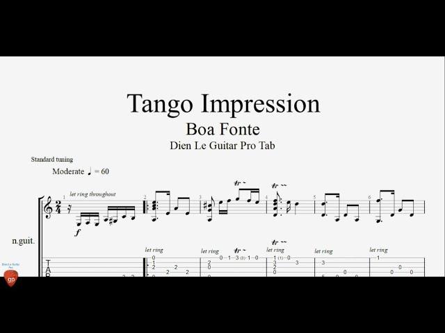 Tango Impression - Guitar Lesson + TAB