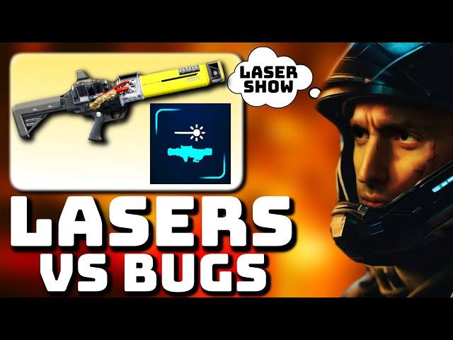 HELLDIVERS 2 ULTIMATE ALL LASER BUILD MELTS THE BUGS LOL - BEST LASER CANNON LOADOUT