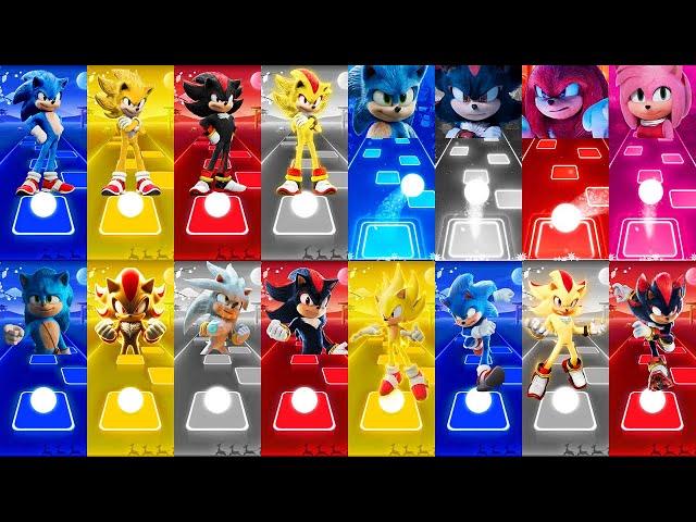 All Characters Mega-Mix: Sonic The Hedgehog  Super Sonic  Shadow  Super Shadow  Knuckles  Amy