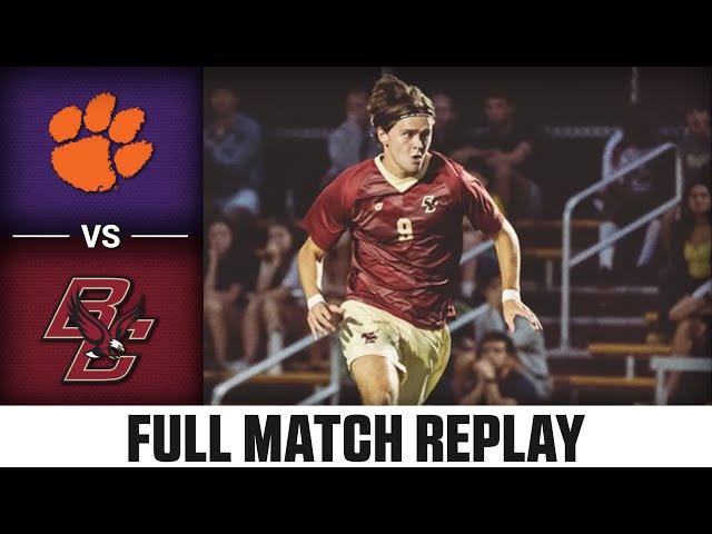 Clemson vs. Boston College Full Match Replay | 2024 ACC Men's Soccer