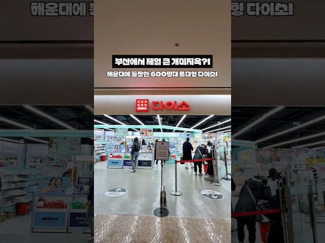 부산에서 제일 큰 000해운대 등장한 초대형 다이소!!부산에서 제일 큰 600평대 다이소라는데진짜 닉값 제대로함...ㄷㄷ#해운대 #다이소