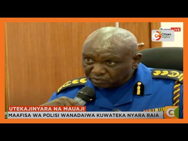 Inspekta jenerali wa polisi Douglas Kanja ahojiwa bungeni kuhusu utekajinyara na mauaji ya wakenya