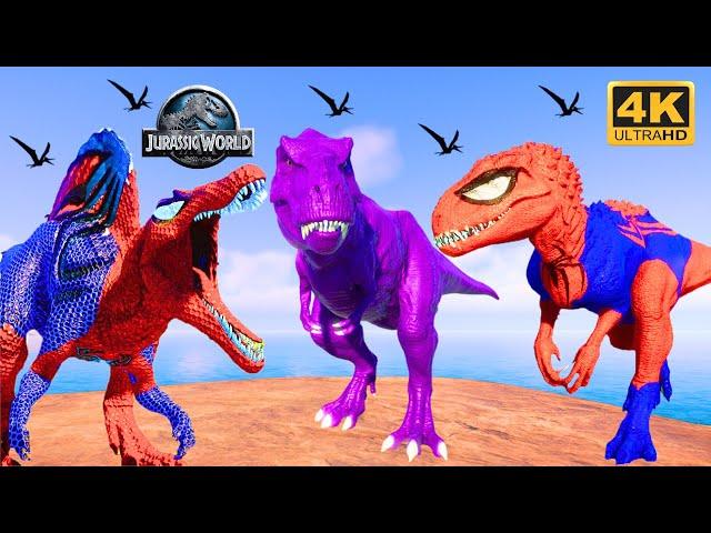 CHOOCHOO CHARLES Trex Dinosaur Heist Adventure: Giant Triceratops, Pteranodon Cartoon Jurassic World