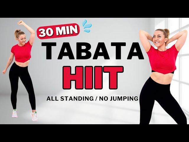 30 MIN TABATA HIITSWEATY FULL BODY WORKOUTALL STANDINGNo EquipmentNo Repeat