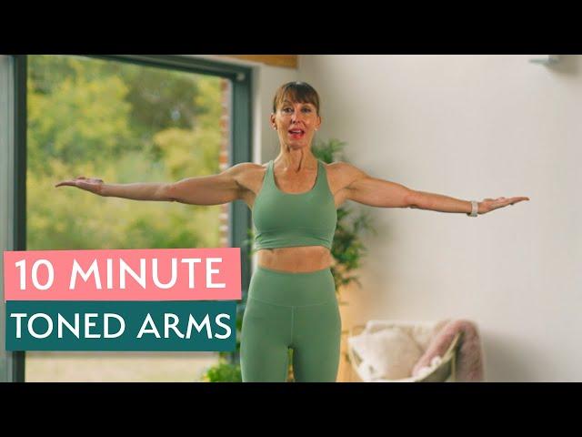 10 Minute Toned Arms Workout | No Equipment | Arm Workout for Women 10 mins