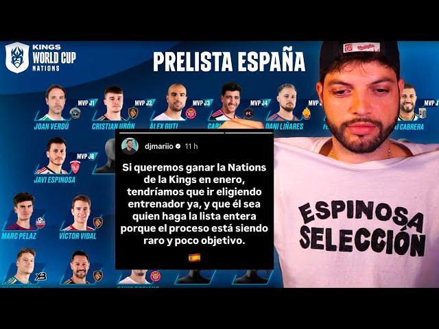 DRAMA con la PRELISTA de la SELECCIÓN de la KINGS LEAGUE