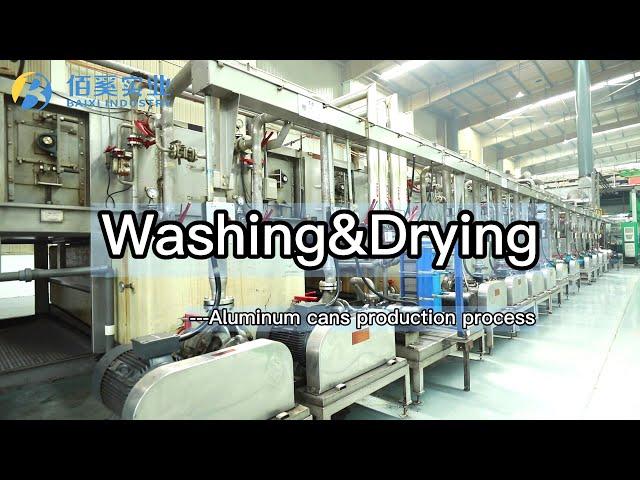 Washing and Drying - aluminum can production process