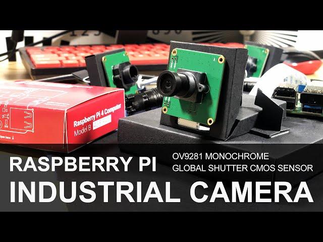 Raspberry Pi 4 Industrial Camera OV9281 Monochrome Global Shutter CMOS Sensor Wide Angle Lens