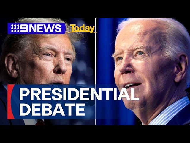 Trump and Biden to face off in 2024 US Presidential debate | 9 News Australia