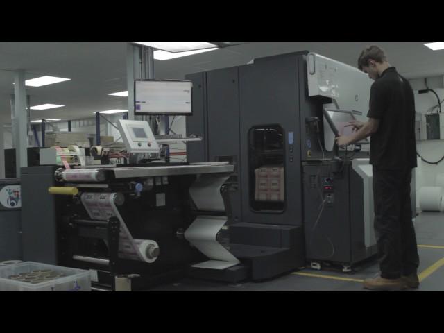 Digital print process at Baker Labels