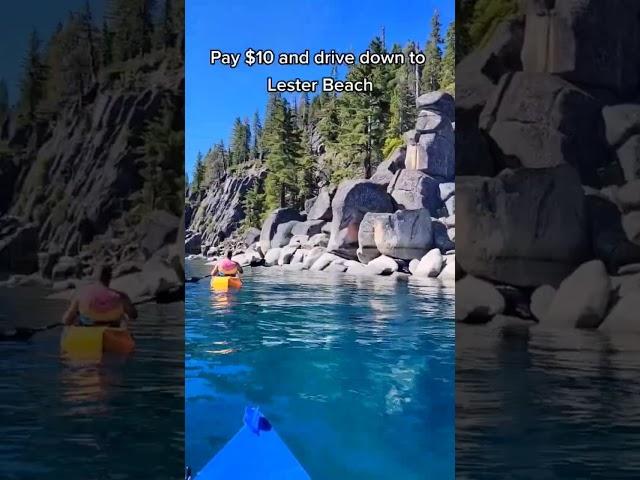 The Best Kayaking in Tahoe at D.L. Bliss State Park in California #tahoe #southlaketahoe #kayak