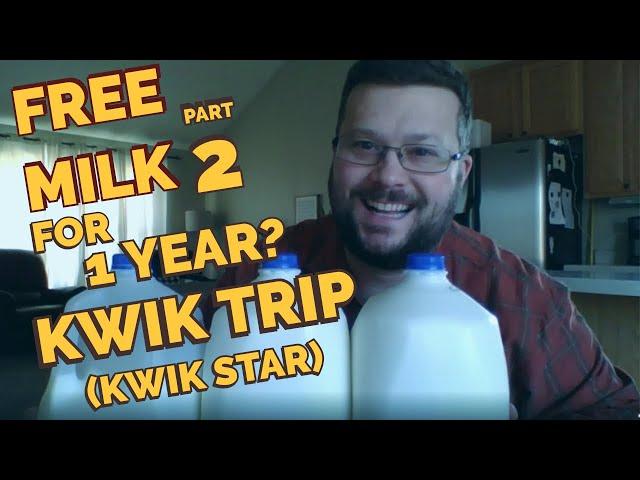 Kwik Trip - Free Milk for 1 Year? (Kwik Star) PART 2