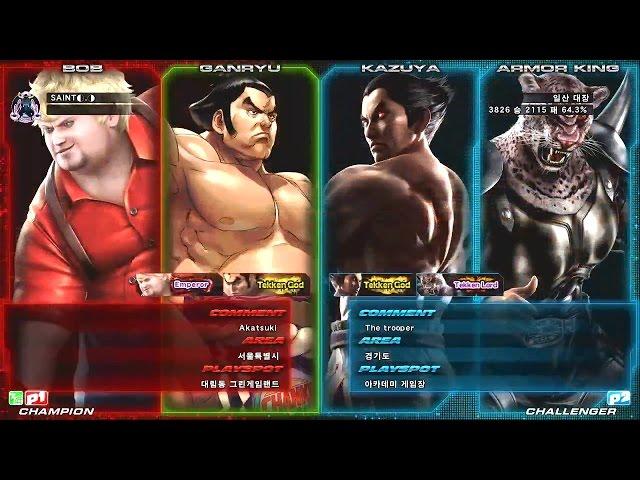 TEKKEN TAG2 UL 10/24 SAINT VS JDCR - TEKKEN GOD MATCH (세인트 VS 잡다캐릭 텍갓매치)