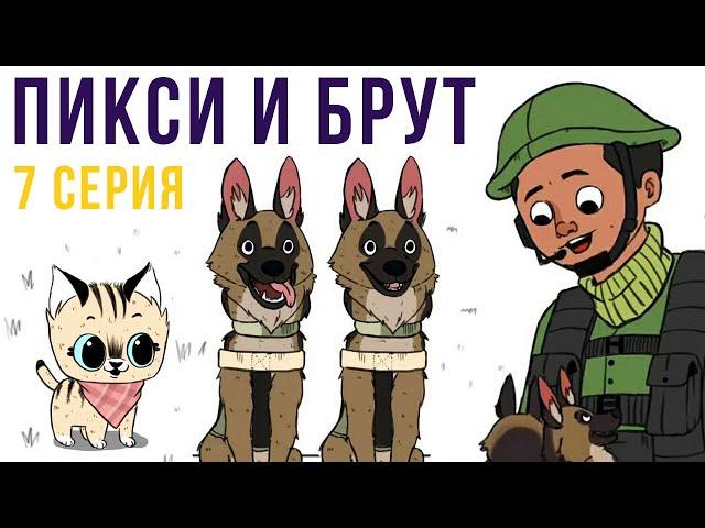 Пикси и Брут. 7 серия. Военное прошлое Брута | Мемозг #297