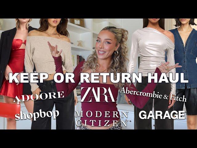 HUGE Fall Haul! (Zara, A&F, Garage, more) | Keep or Return - First Impressions