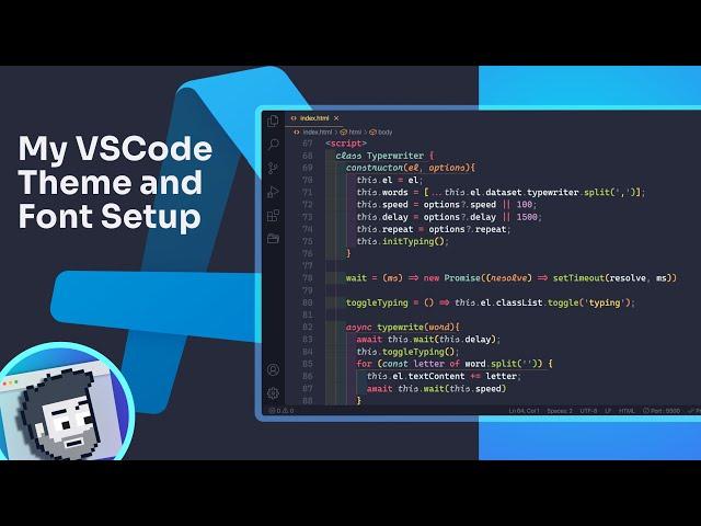 My VSCode Theme and Font Setup
