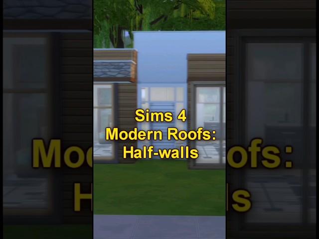 #sims4 modern Roofing! #tipsandtricks #velvettb