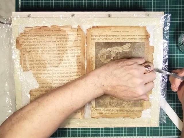 Реставрация книг (Repair and restoration of books). Большая реставрация ветхой книги