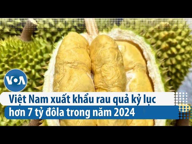 Việt Nam xuất khẩu rau quả kỷ lục hơn 7 tỷ đôla trong năm 2024 | VOA Tiếng Việt