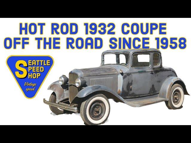 1932 Ford 5 Window Coupe. Off the road since 1958!