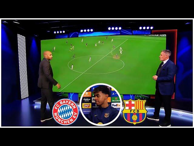 Barcelona vs Bayern Munich 4-1 Lamine Yamal interview Analysis  reaction Thierry Henry and Carragher