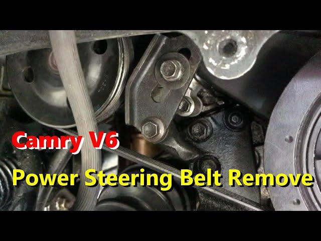 CAMRY V6 POWER STEERING BELT REMOVAL & ADJUSTMENT 3.0L 2002-2006 Lexus, Avalon, Solara