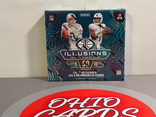 GOOD VALUE!!!! 2024 Illusions Football Hobby Box Review